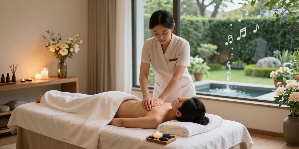 Indulge in 강남여성전용마사지 therapy with serene spa atmosphere, soothing lights, and calming decor.