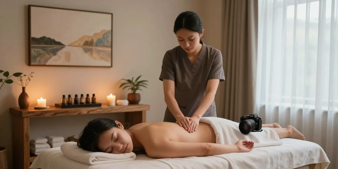 동탄마사지 중에도 편안한 스파 환경을 느낄 수 있는 테라피 장면
