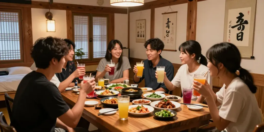 강남구구단에서 친구들과 함께 즐기는 아늑한 분위기의 사적인 룸