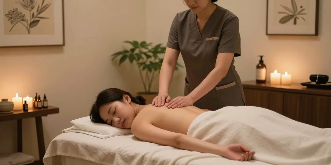 강남마사지와 아늑한 분위기의 마사지 테라피 모습