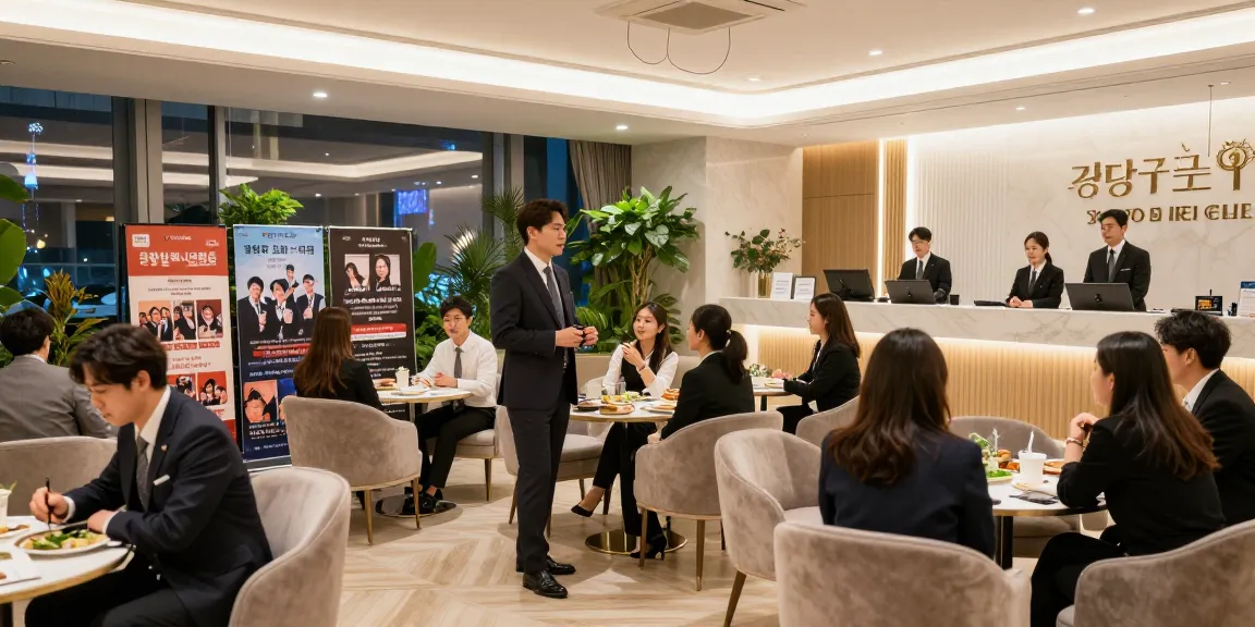 강남구구단 쩜오에서의 고급스러운 사교 공간과 즐거운 분위기