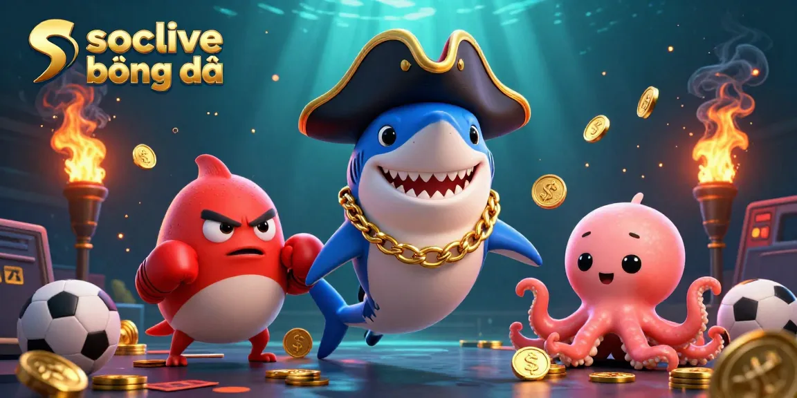 Socolive bóng đá offers thrilling sports betting experiences with vibrant cartoon characters and exciting elements.