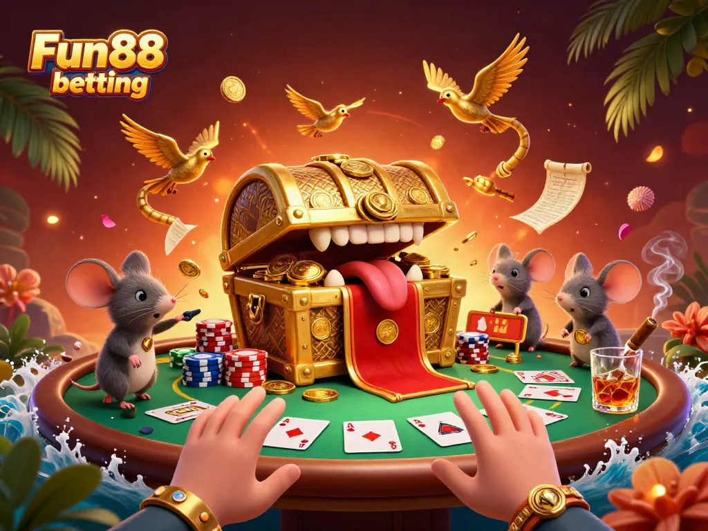 Experience Fun88 betting at its finest with a dynamic scene of adventure and riches.