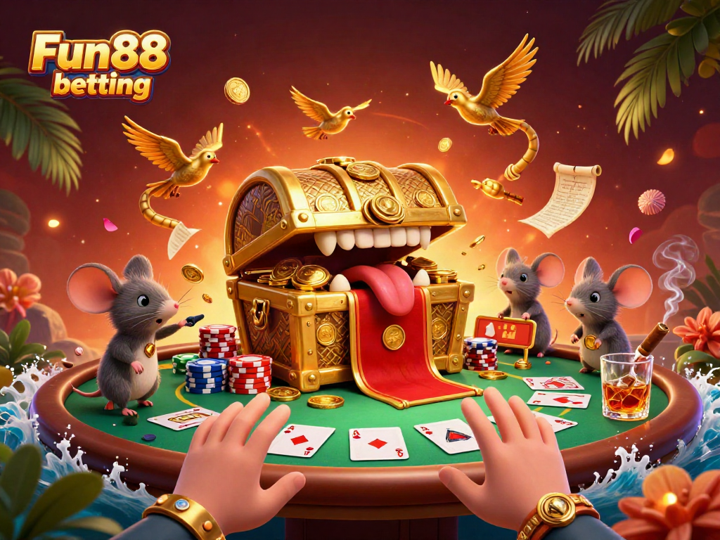 Experience Fun88 betting at its finest with a dynamic scene of adventure and riches.