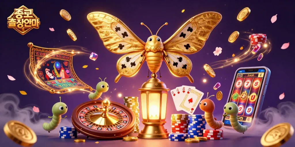 Experience the thrill of 종로출장안마 with vibrant casino scenes and dynamic game elements!