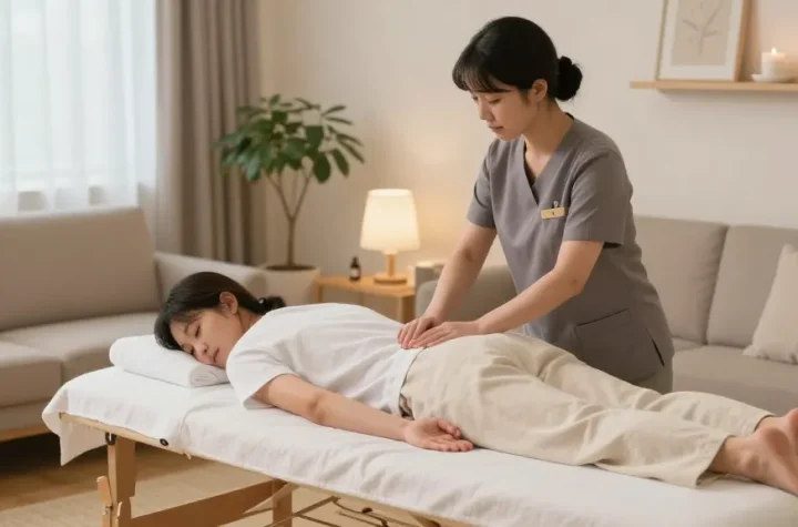 Experience premium 성남출장마사지 with a professional therapist in a tranquil home setting.